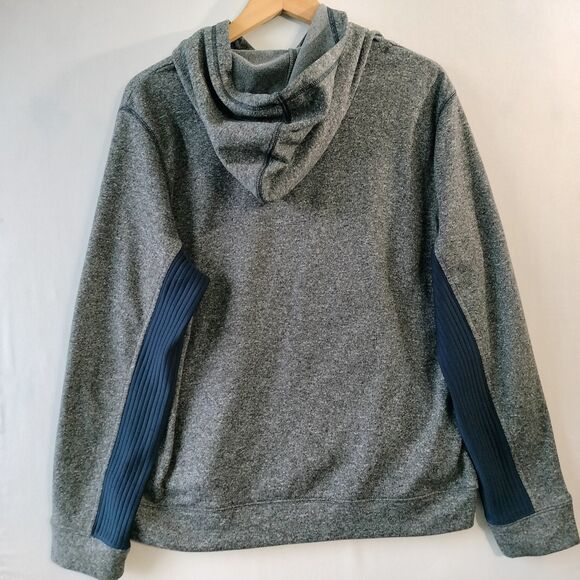 Chicago Bears Hoodie Mens Medium Gray NFL Team Apparel TX3 Spellout Sweatshirt - Picture 9 of 13